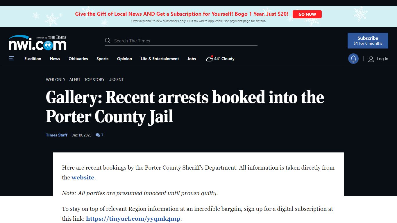 Gallery: Recent arrests booked into the Porter County Jail